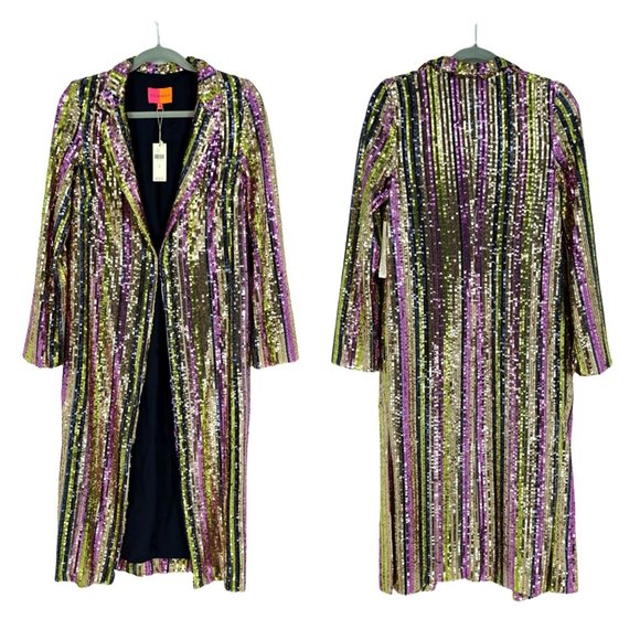 Anthropologie Vilagallo Anita Sequined Duster Jacket - Picture 8 of 11